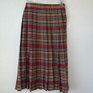 EUC Liz Baker Essentials Women’s Plaid Skirt